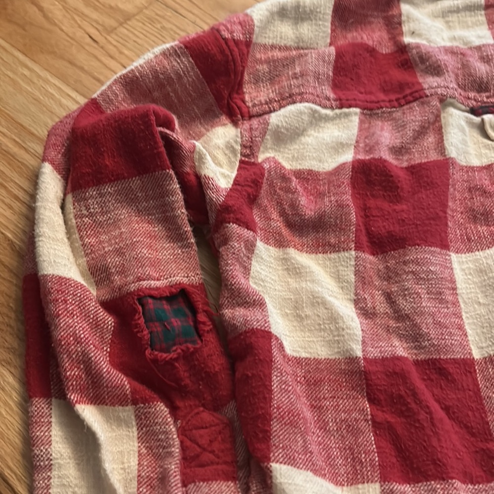 American eagle hooded flannel cropped xs - Picture 5 of 5